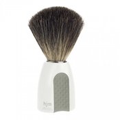 Blaireau de rasage Pur blaireau Blanc/gris - HJM